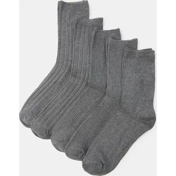 Pánské ponožky Sinsay - Sada 5 párů ponožek - šedá - 827EL-90M - 827EL-90M-39R