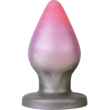 Anální kolík Sinnovator Thick Platinum Silicone Butt Plug, prémiový silikonový anální kolík 21 x 6,5–10,5 cm