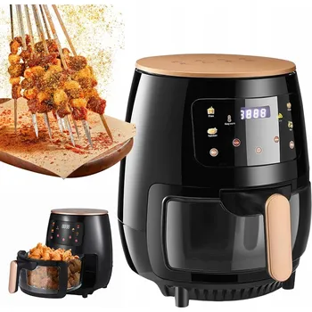 fritéza FRITÉZA HORKOVZDUŠNÁ BEZ TUKU AIRFRYER 6L S NEPŘILNAVÝM POVRCHEM, 5 PROGRAMŮ, DOTYKOVÉ OVLÁDÁNÍ