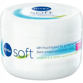 Pleťový krém Nivea Soft Intenzivně Hydratační Krém na Obličej a Tělo 375 ml (DE)