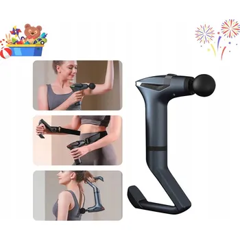Masážní přístroj MASÁŽNÍ PISTOLE - MASÁŽNÍ PŘÍSTROJ NA TĚLO, ZÁDA, CHODIDLA, KRK PRO + 4 NÁSTAVCE