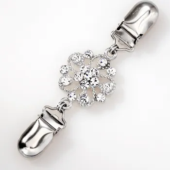 Hodinky 3Pagen Třpytivá spona stříbrná 3,5 x 12 cm