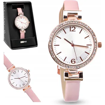 Hodinky Zegarek damski na rękę skórzany pasek różowy dárek pro manželku maminky