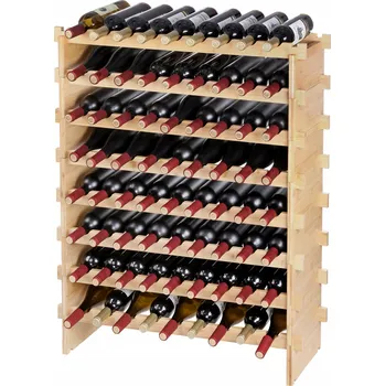 Stojan na víno Stojan na víno pro 72 lahví s 8 přihrádkami a nosností 80 kg