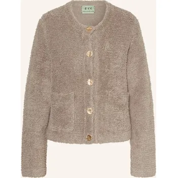 Dámský svetr Ftc Cashmere Dámský Pletený Kabátek Z Buklé, šedá, 36