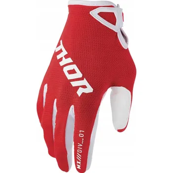 Moto rukavice Dětské motokrosové rukavice THOR YOUTH RIDEMODE STATIC RED 2XS