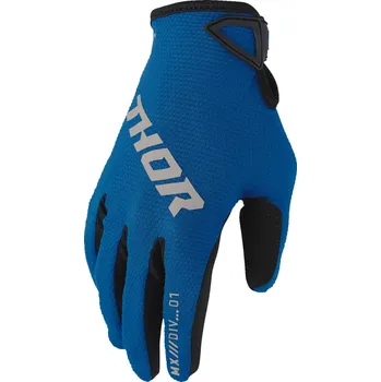 Moto rukavice Dětské motokrosové rukavice THOR YOUTH RIDEMODE STATIC BLUE M