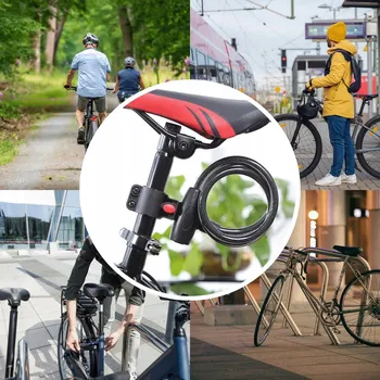 Zámek na kolo Zámek na kolo ocelové lanko 85 cm ZR1