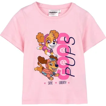 Dívčí tričko TRIČKO TLAPKOVÁ PATROLA Cer 2900002784 růžové Velikost: 104