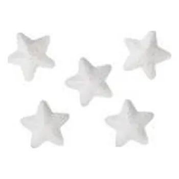 Set školních potřeb Styropianowe gwiazdki 20x18mm białe 60szt
