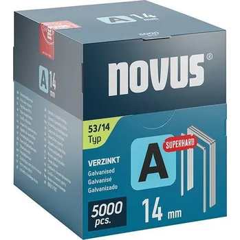 Průmyslová sponka Sponky typ A 53 14mm NOVUS extra tvrdé 5000 ks