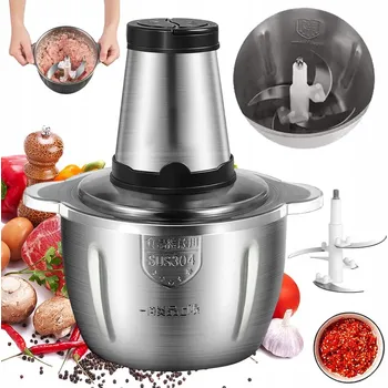 Kuchyňský mlýnek ELEKTRICKÝ ŠTARTÁČ NA ZELENINU MIXAČ NA MASO NEREZ 3L