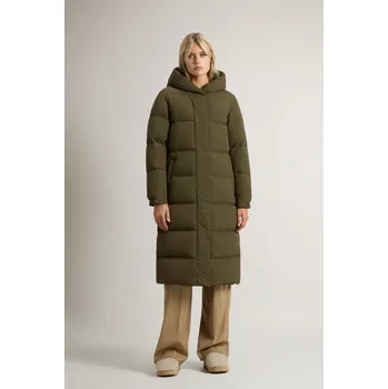 Dámský kabát KABÁT WOOLRICH CLOUD MADISON LONG COAT DARK GREEN