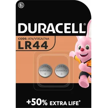 Článková baterie Baterie LR44 Duracell AG13 A76 1,5V Alkalická knoflíková do kalkulačky x10 5 LET