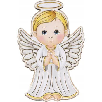 Obraz Andělíček bílý, chlapeček - magnetka