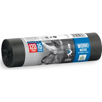 Pytle na odpadky Univerzální pytle na odpad Anna Zaradna 120 l 15 ks