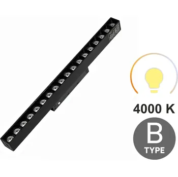 Lineární reflektor Grille 18W 4000K Neutrální bílá Typ B SMART TRACK 48VDC