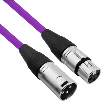 Audio kabel XLR - XLR kabel Red's music MC01100-PURPLE 10 m