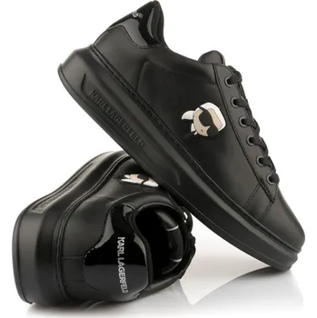 Pánské tenisky TENISKY KARL LAGERFELD KAPRI MENS KARL NFT LO LACE BLACK LTHR / MONO