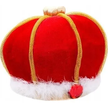 Čepice Měkká čepice krále lux - kostým pro dospělé