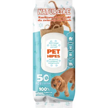 Kosmetika pro psa Vlhčené Ubrousky Naturelle pro psy a kočky 50 ks