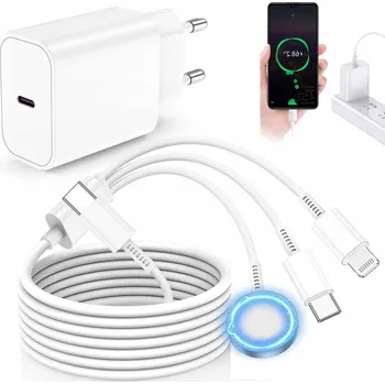 Síťová nabíječka Apple Lightning, USB typ C pro Apple 3000 mA 240 V bílá