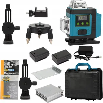 Měřící laser LASEROVÁ VODVÁHA 360° 4D KŘÍŽOVÝ LASER PRO ZELENÝ DEKO