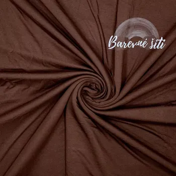 Bambusový úplet Čokoláda BIO (E) (Měkké a hebké bambusové úplety)