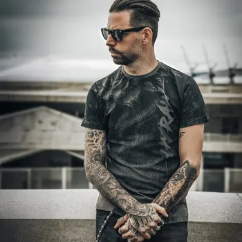 Pánské tričko tričko hardcore pánské - ENGRAVED - HYRAW - 254TS01 - XXL