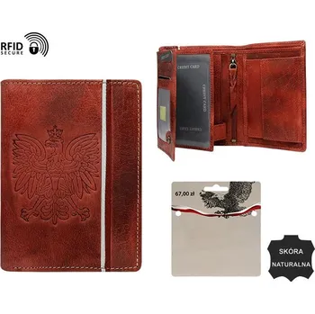 Peněženka Rovicky Pánská kožená peněženka Bogakh cihlově červená One size