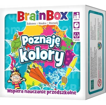 Desková hra Desková hra BrainBox - Poznávání barev edukacyjna gra logiczna z kartami dla dzieci karty na hraní dětské karetní hry pro dítě Rebel