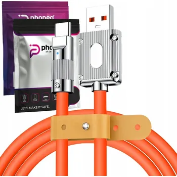 Datový kabel Kabel Phoneo USB - USB 3.1 typ C, 1 m, oranžový