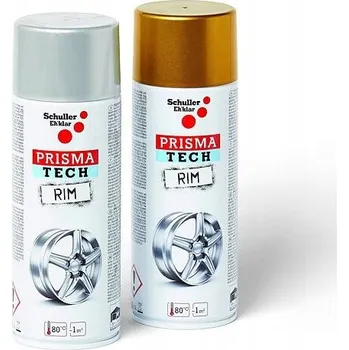 Barva ve spreji SCHULLER sprej PRISMA TECH RIM, 400ml, zlatá, opravy a retuše ráfků, odolný