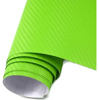 Samolepicí dekorace na vozidlo FÓLIE CARBON 3D ZELENÁ FÓLIE 152x50 KARBON samolepicí