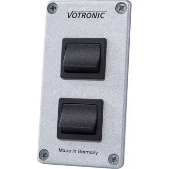 vypínač Dvouklapkový spínač Votronic | Spínací panel 2x16A | Vestavný modul