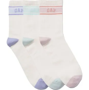 Dívčí oblečení Dětské ponožky GAP LOGO 3PK S Bílá, Mix