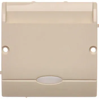 vypínač Vypínač na kartu 2 násobný, s orientačním LED podsvětlením, 10 A / 230 V~, Simon Basic BMWH2.02/12, béžová