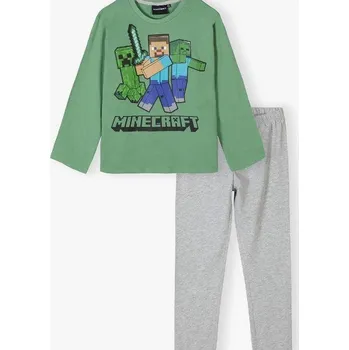 Chlapecké pyžamo PYŽAMO MINECRAFT F UK 111 - 54825 zeleno - šedé Velikost: 12