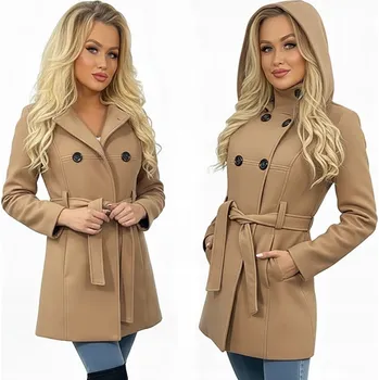 Dámský kabát Soprato dámský kabát vícebarevný klasický s kapucí velikost S