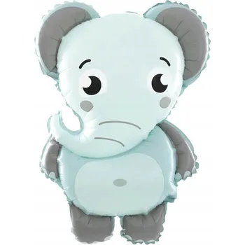 Balónek Fóliový balón na NAROZENINY SLON 45x63 cm 1 Ks