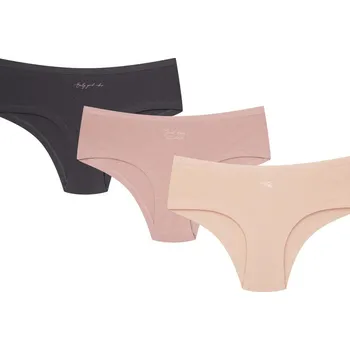 Kalhotky DÁMSKÉ ŠORTKY 3 PAK 43055-K081 PA-PA AW25 GRAPHITE-ROSE M