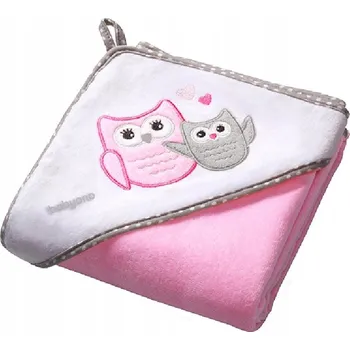 Deka s kapucí Babyono 76 x 76 cm růžová