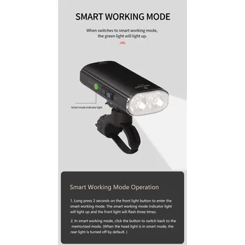 Cyklosvítilna Cyklistická lampa Gaciron V20D-1700 USB přední - zadní