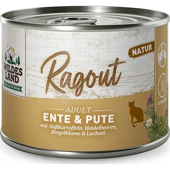 Krmivo pro kočku WILDES LAND CAT Ragout Kachna s krůtou 180g mokré krmivo pro kočky