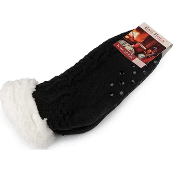 Dámské ponožky Ponožky zimní s protiskluzem, krátké, barva 18 (vel. 35-38) černá