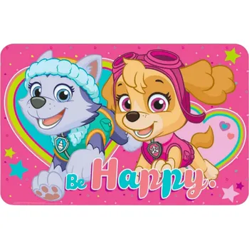 PODLOŽKA TLAPKOVÁ PATROLA WO - 019 be happy malinová Velikost: uni