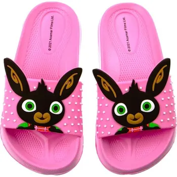 Dívčí pantofle PANTOFLE BING em 065 růžové 3D Velikost: 31-32