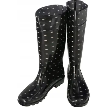 Pracovní obuv Holínky PROTECT2U z PVC s bílými puntíky 38