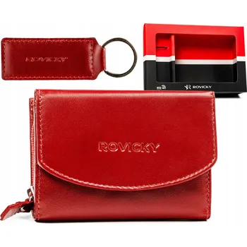 Peněženka Rovicky dámská peněženka z pravé kůže červená