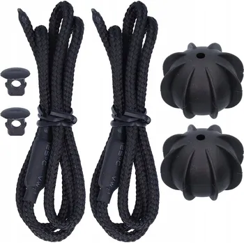 autokoberec 2X ČERNÁ ŠŇŮRA K POLICI ZAVAZADLOVÉHO PROSTORU